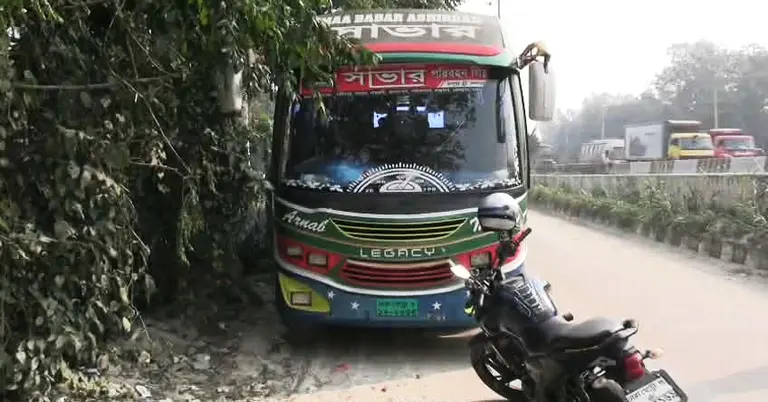 আটক সাভার পরিবহনের বাস